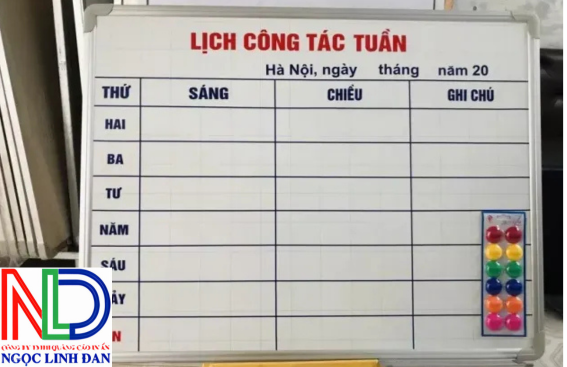 Bảng biểu khung viền nhôm – Lựa chọn bền đẹp và chuyên nghiệp cho văn phòng