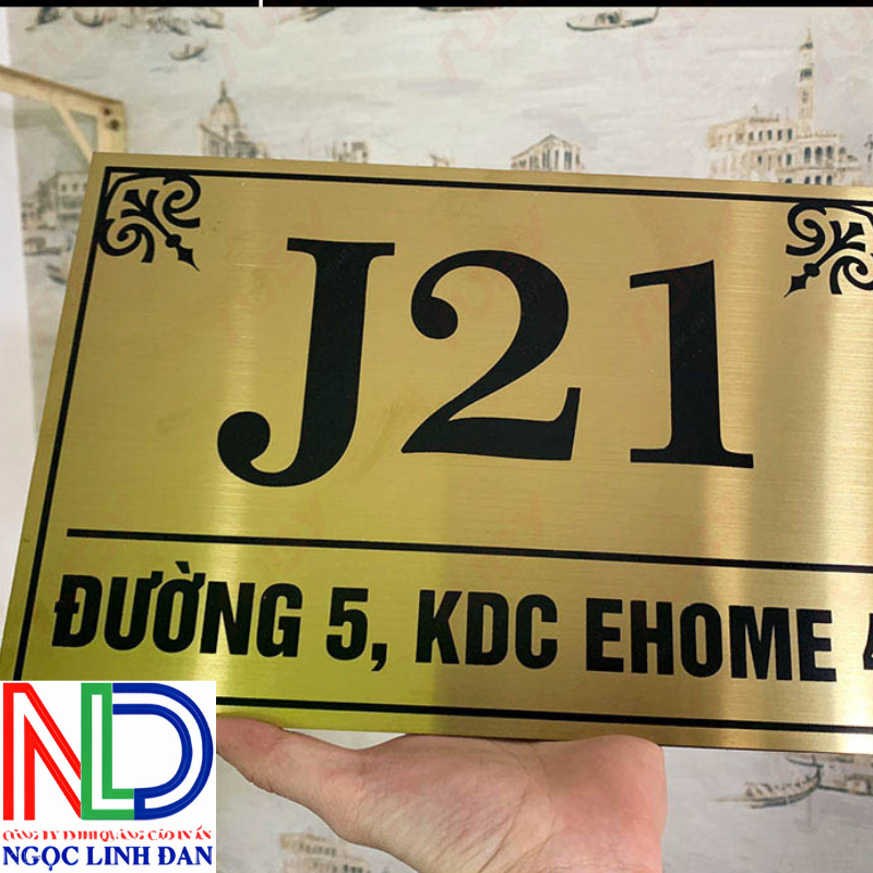 Thiết kế thi công bảng Bảng số nhà Inox tại Đồng Nai giá tốt