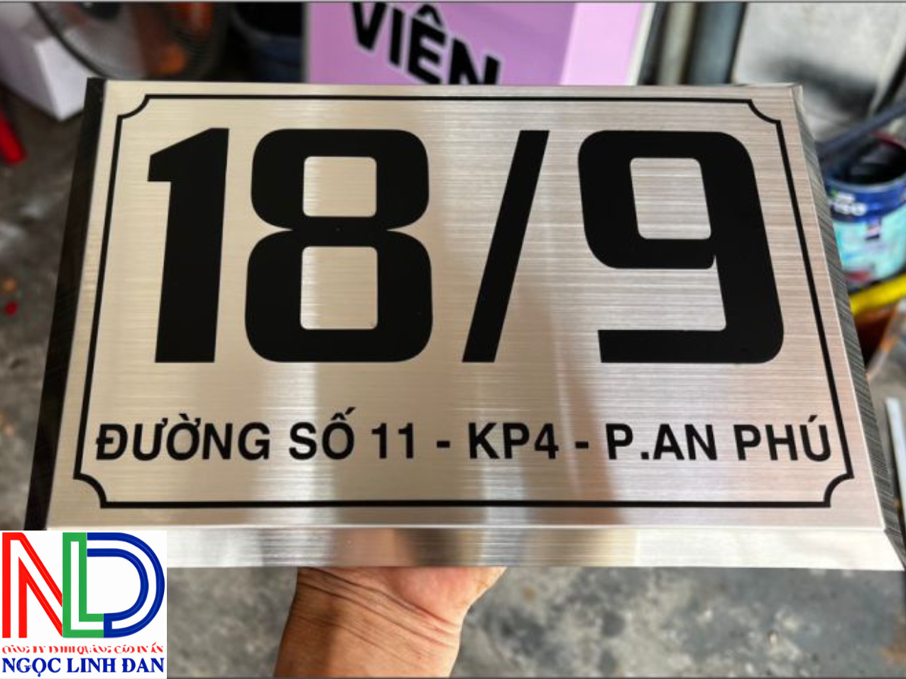 Thiết kế thi công bảng Bảng số nhà Inox tại Đồng Nai giá tốt