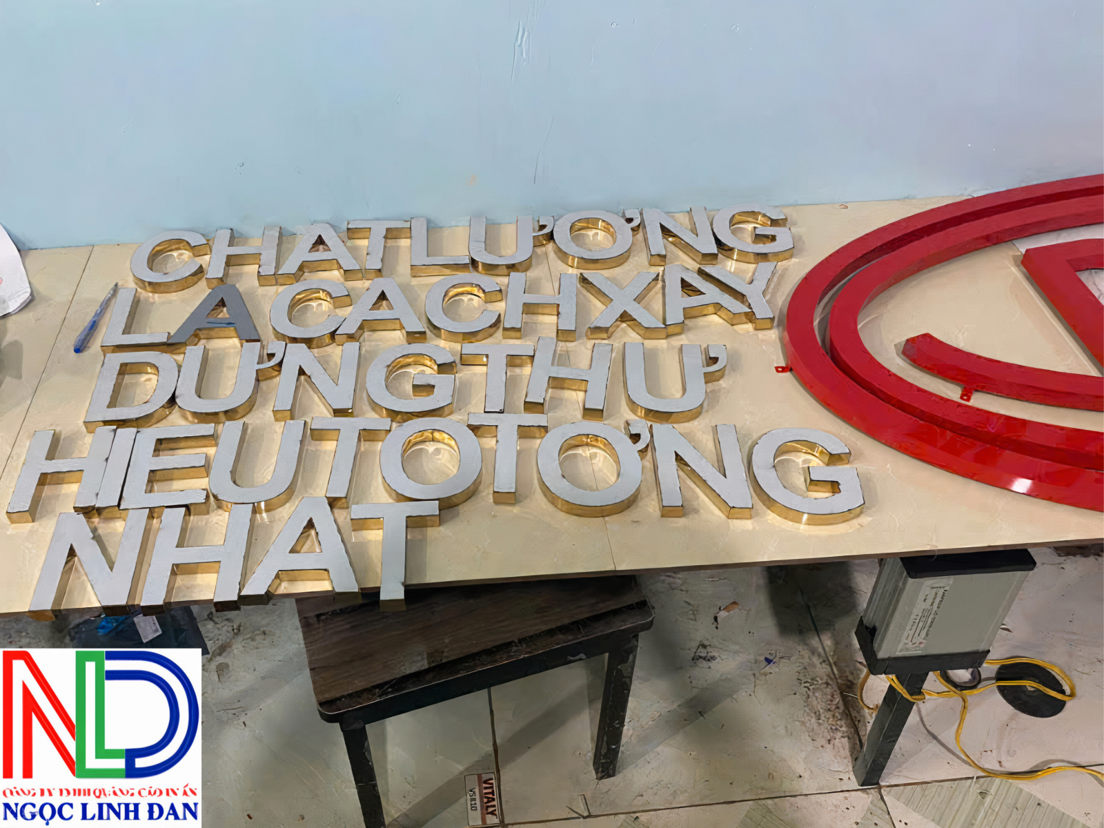 Thiết Kế Thi Công Bảng Hiệu Chữ Nổi Inox Cho Công Ty Đại Nam Phát
