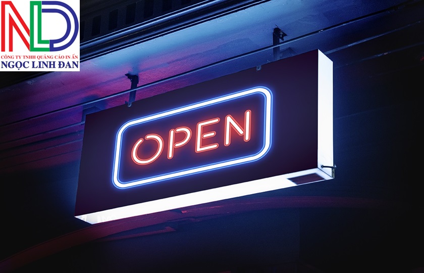 Hộp đèn led tô điểm không gian quán cafe và nhà hàng