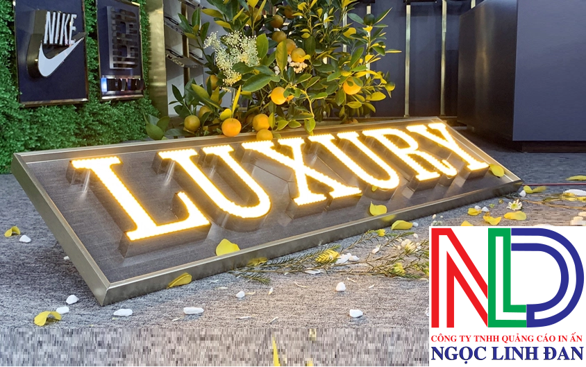 Thiết kế thi công chữ inox sáng mặt