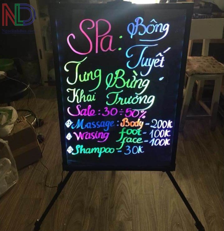 Tổng hợp Các Mẫu Bảng Led Huỳnh Quang Viết Tay