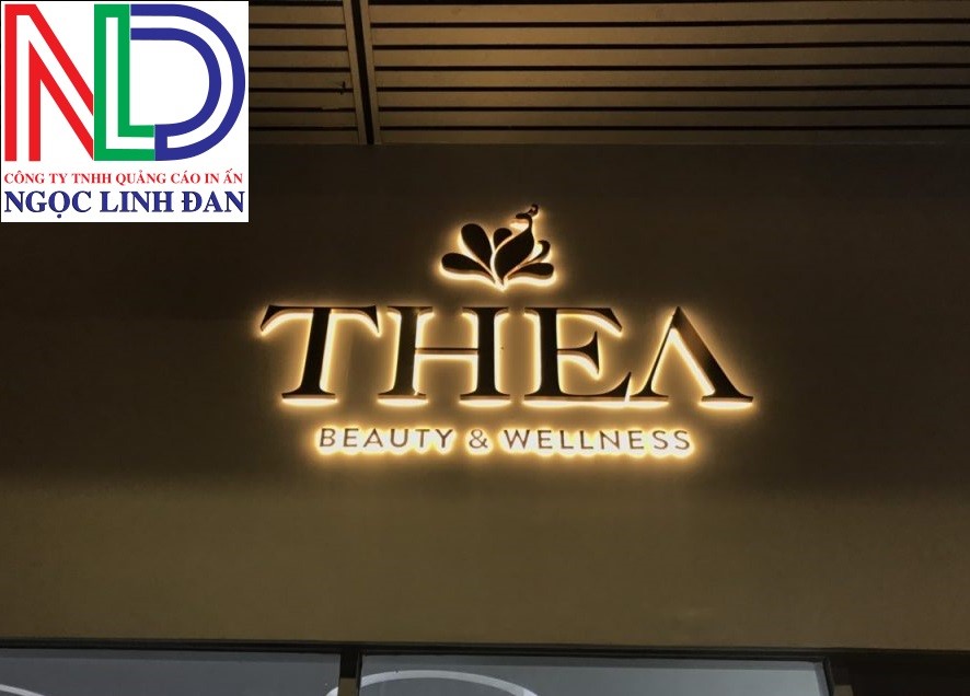 Thiết kế thi công chữ Inox sáng chân
