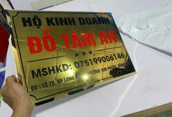 làm biển số nhà, biển tên công ty