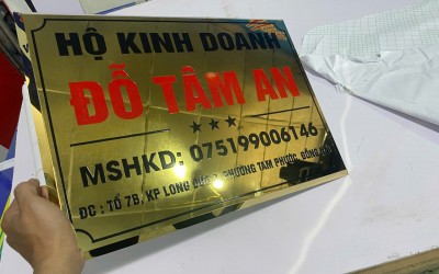làm biển số nhà, biển tên công ty